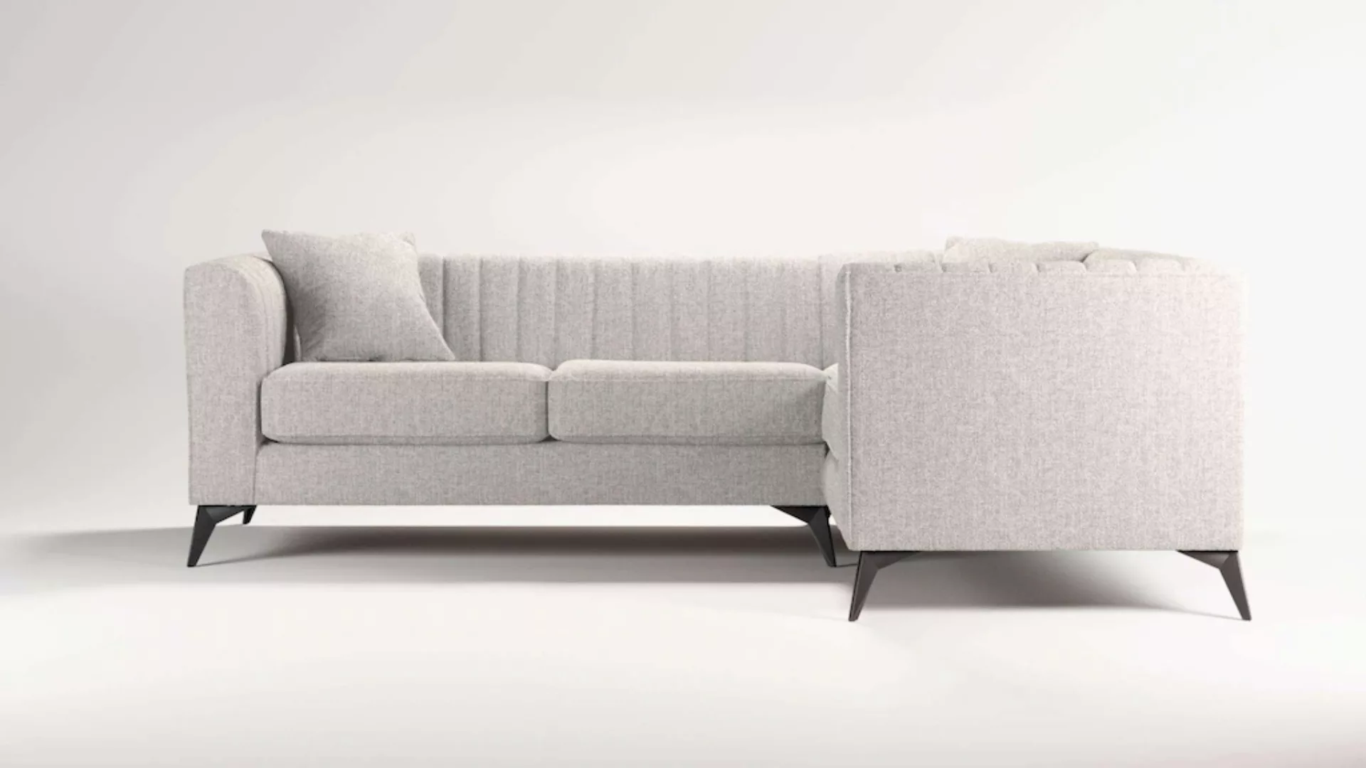 Places of Style Ecksofa "MATTHEW B/T/H: 240/167/74 cm", L-Form, Steppung im günstig online kaufen