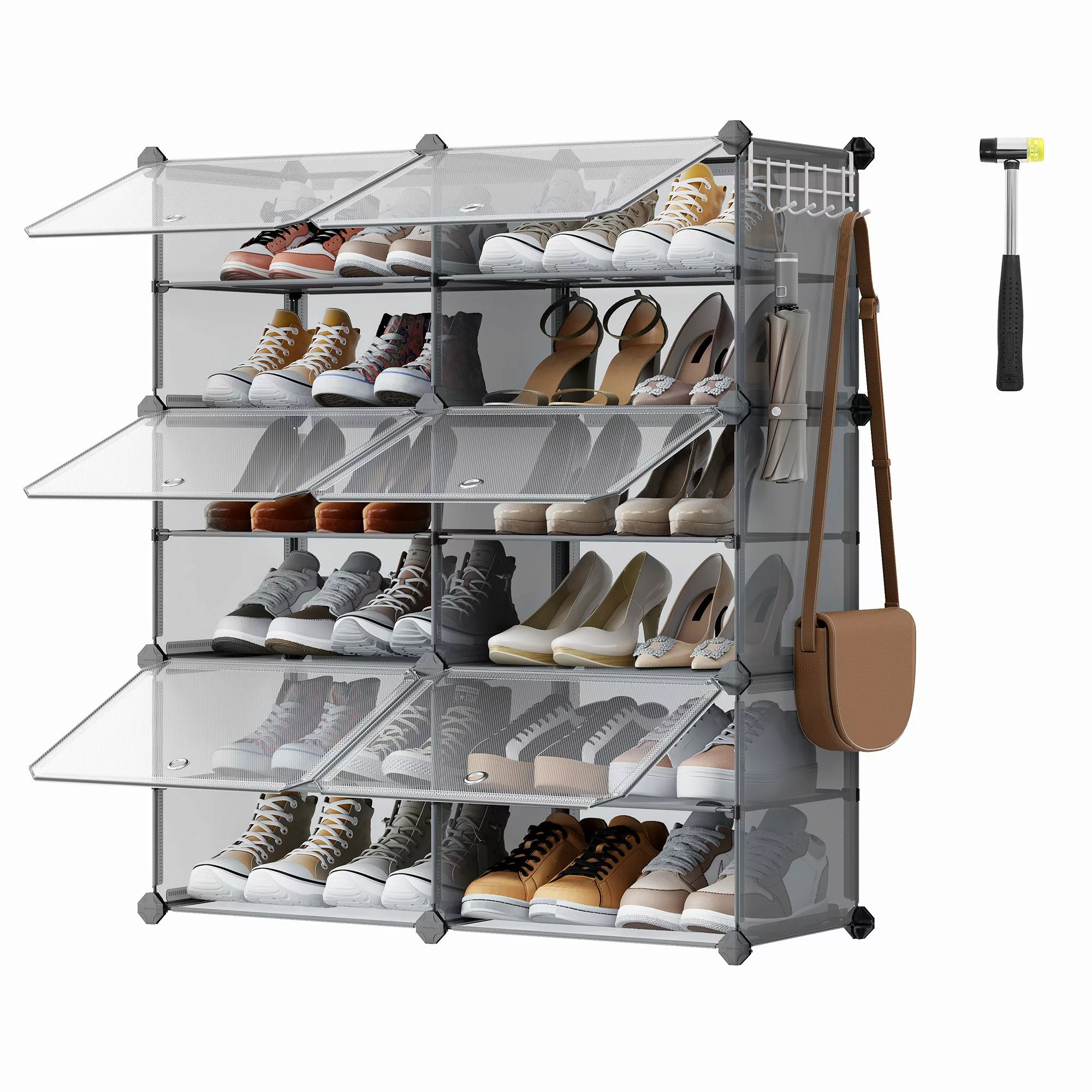 SONGMICS Schuhregal Schuhschrank, 4/6/10/12 Fächern mit günstig online kaufen