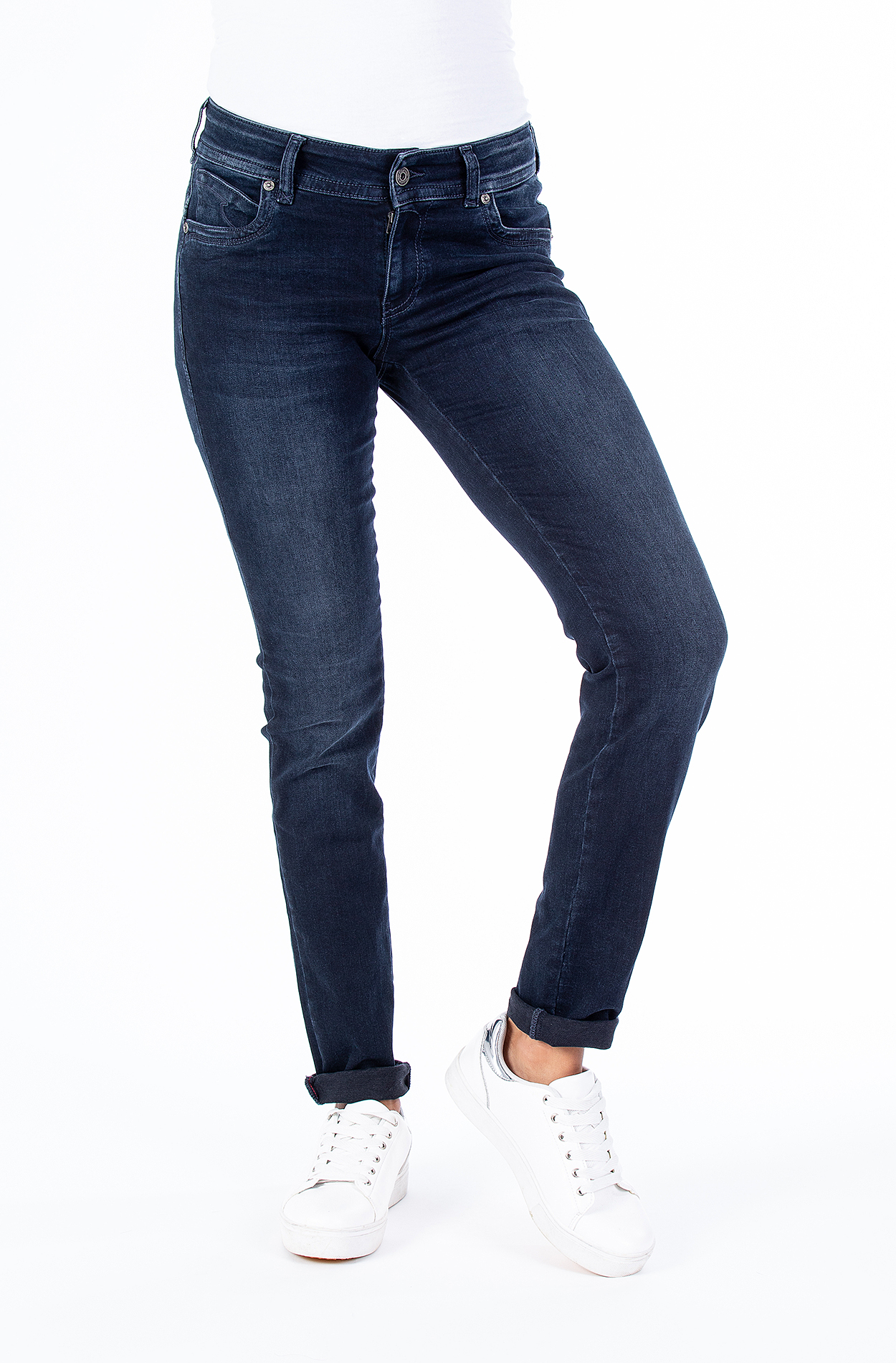 Blue Monkey Jeans Laura 0003 Slim Fit dark blue günstig online kaufen