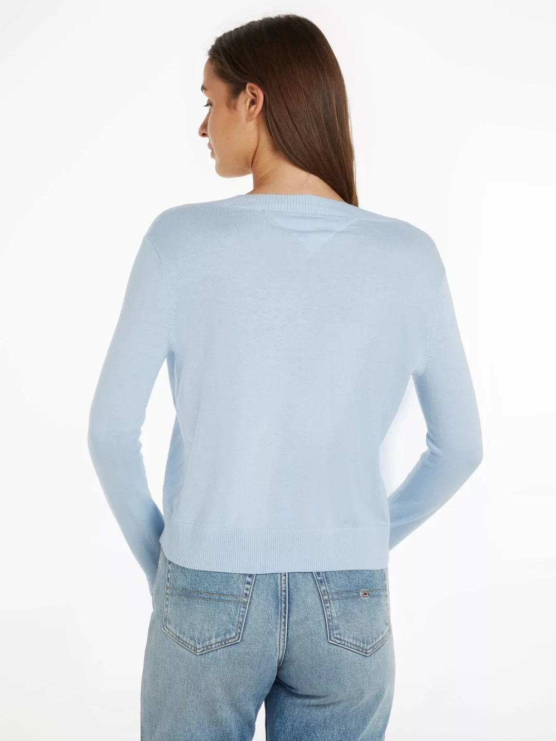 Tommy Jeans Curve V-Ausschnitt-Pullover "TJW ESSENTIAL VNECK SWEATER EXT" günstig online kaufen