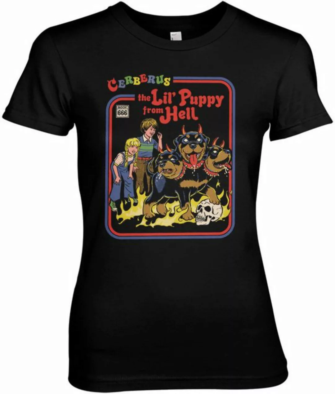 Steven Rhodes T-Shirt The Lil Puppy From Hell Girly Tee günstig online kaufen