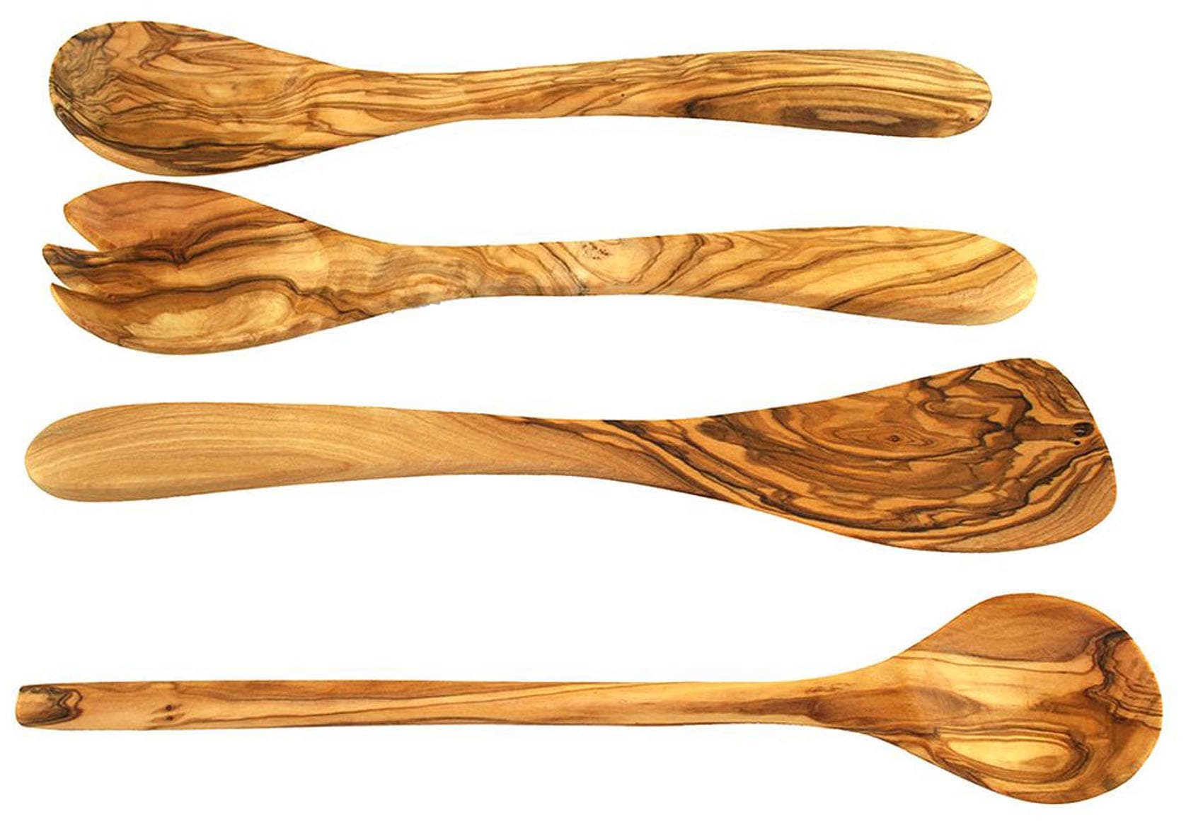 Olivenholz-erleben Kochbesteck-Set »aus naturbelassenem Olivenholz«, (Set, günstig online kaufen