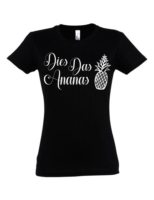 Youth Designz Print-Shirt "Dies Das Ananas" Damen T-Shirt mit Lustigen Prin günstig online kaufen