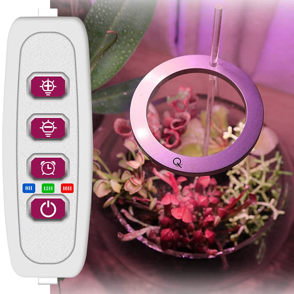 Qualra Pflanzenlampe LED Pflanzenlampe 1/2/3/4 Ring günstig online kaufen
