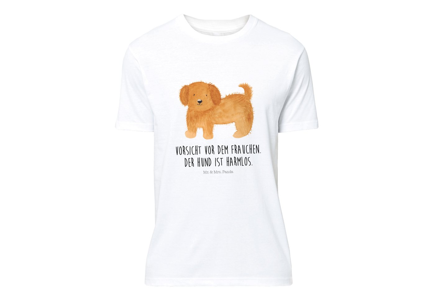 Mr. & Mrs. Panda T-Shirt Hund flauschig - Weiß - Geschenk, Hundespruch, Vie günstig online kaufen