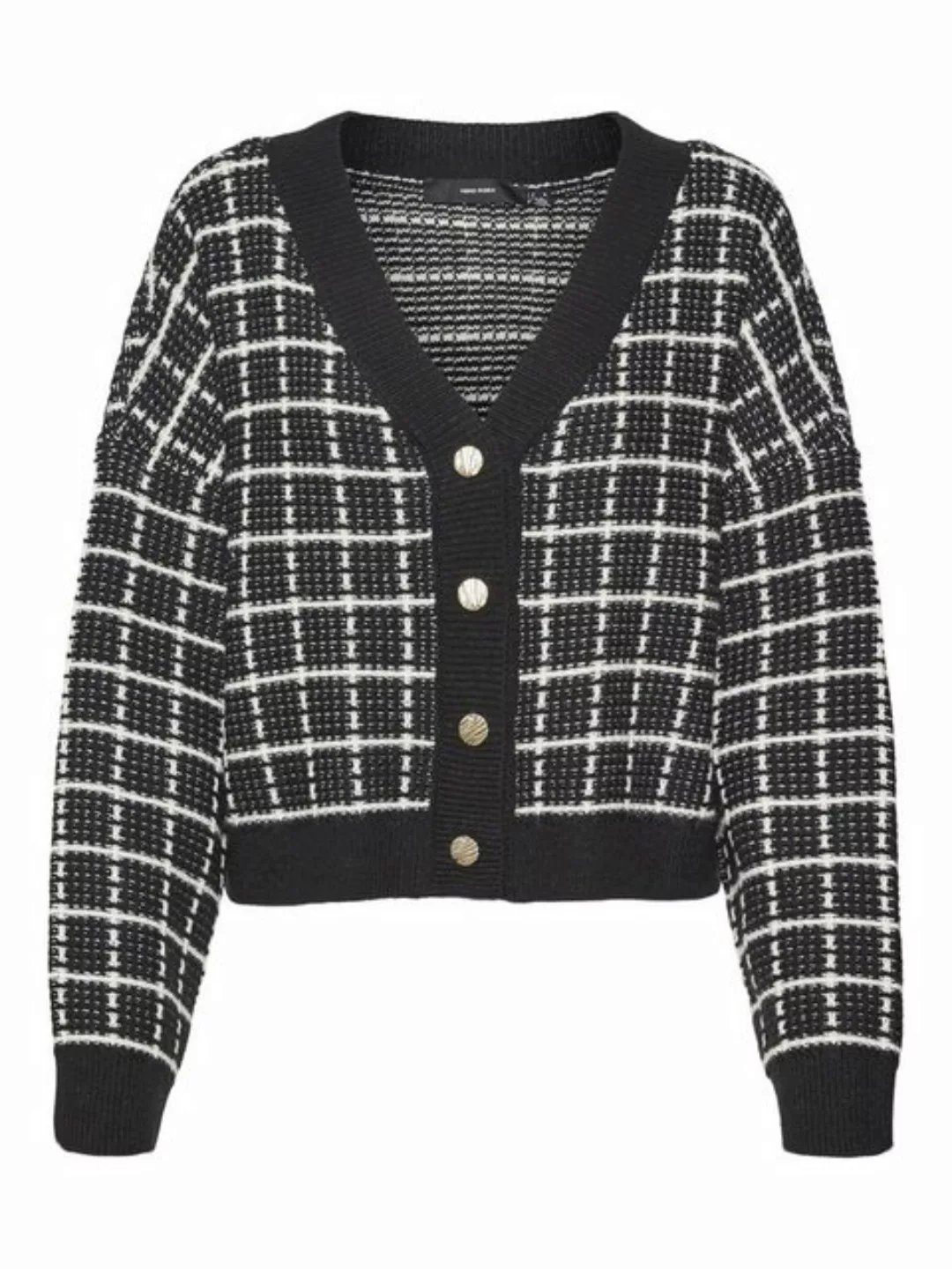 Vero Moda Strickjacke VMKIA LS V-NECK CROP CARDIGAN CO BO günstig online kaufen