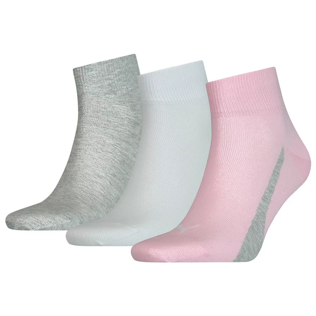 Puma Lifestyle Quarter Socken 3 Paare EU 39-42 Basic Pink günstig online kaufen