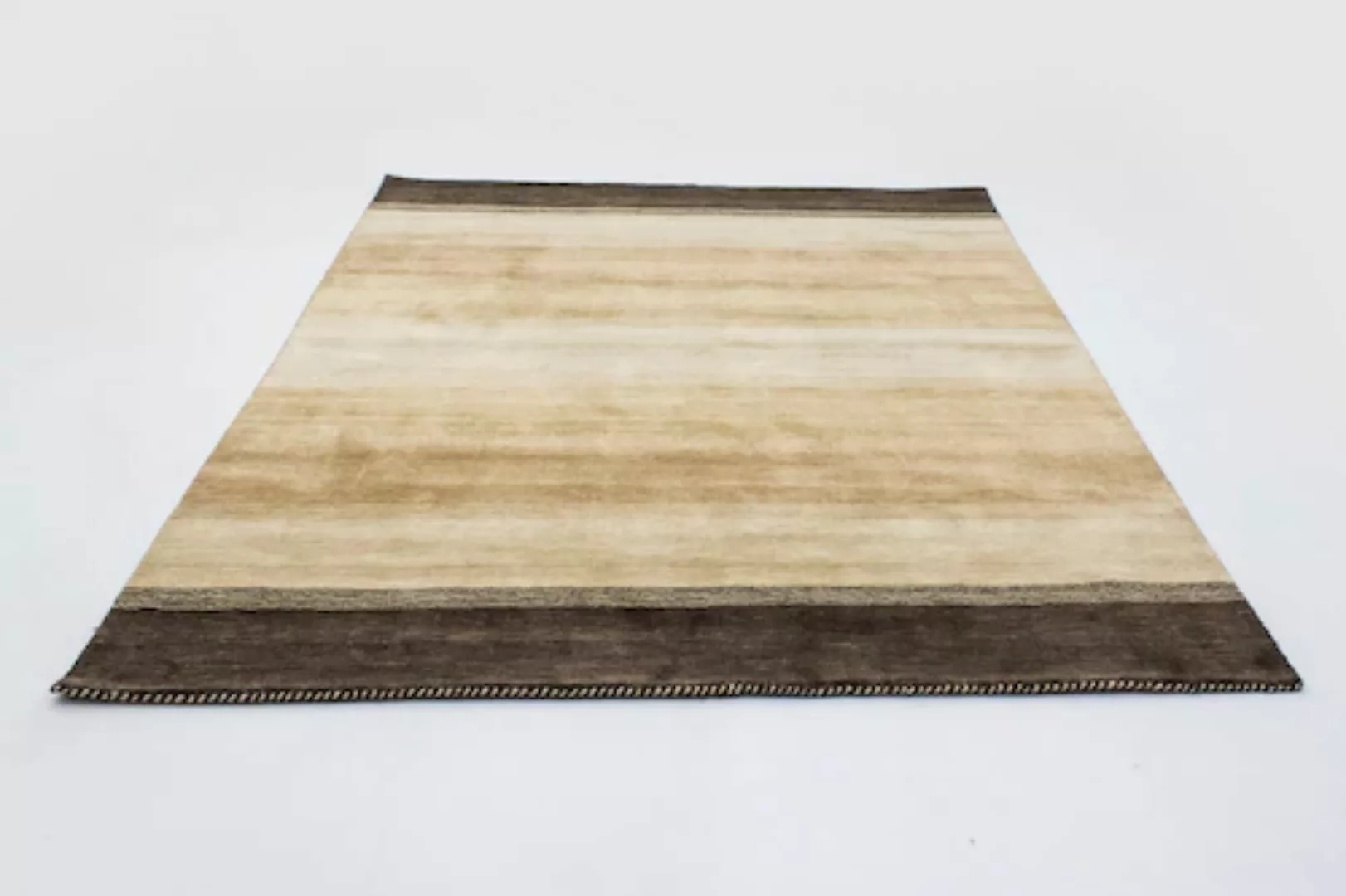 morgenland Wollteppich »Loribaft Teppich handgewebt beige«, rechteckig günstig online kaufen