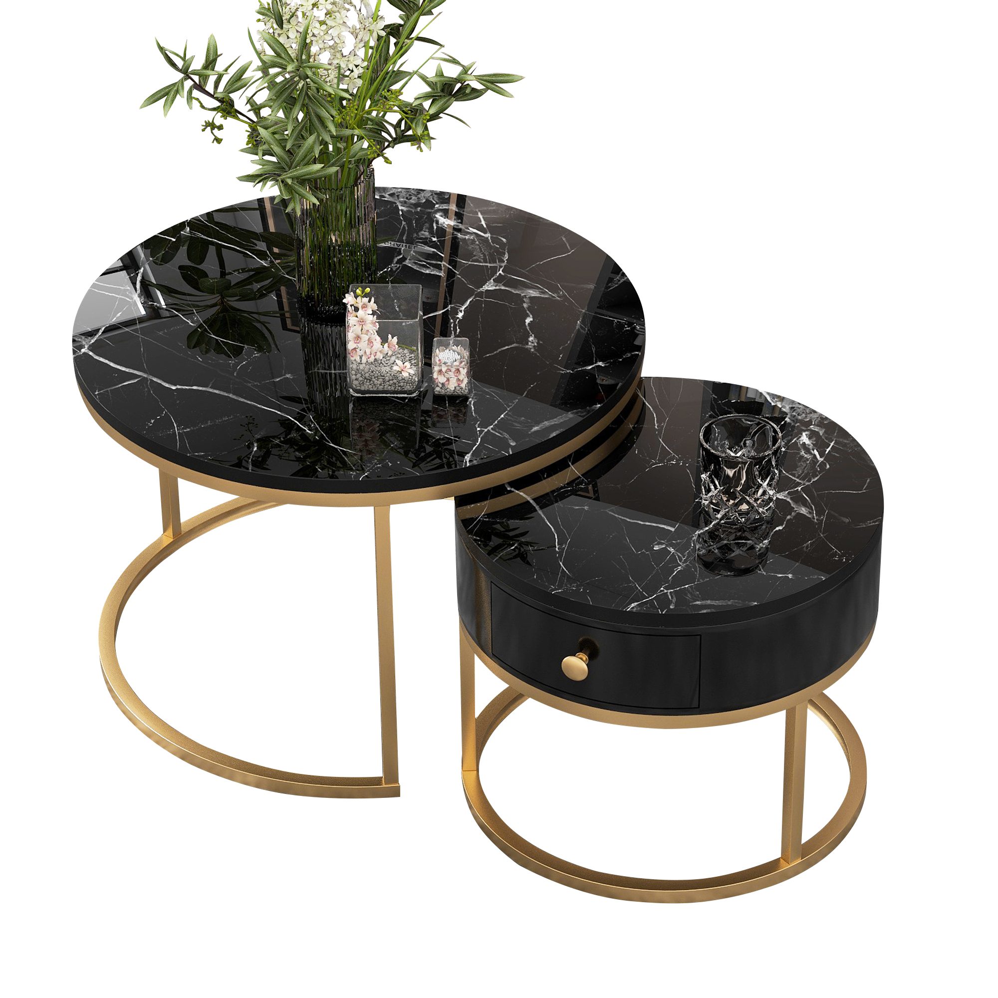 OKWISH Couchtisch Moderner Nesting Couchtisch (2-St., günstig online kaufen