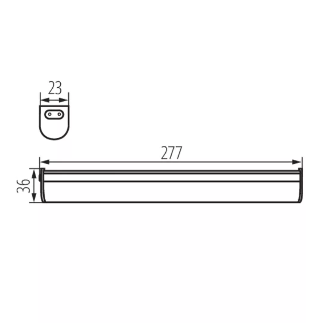 LED Möbelunterbauleuchte Mera in Weiß 5W 490lm günstig online kaufen