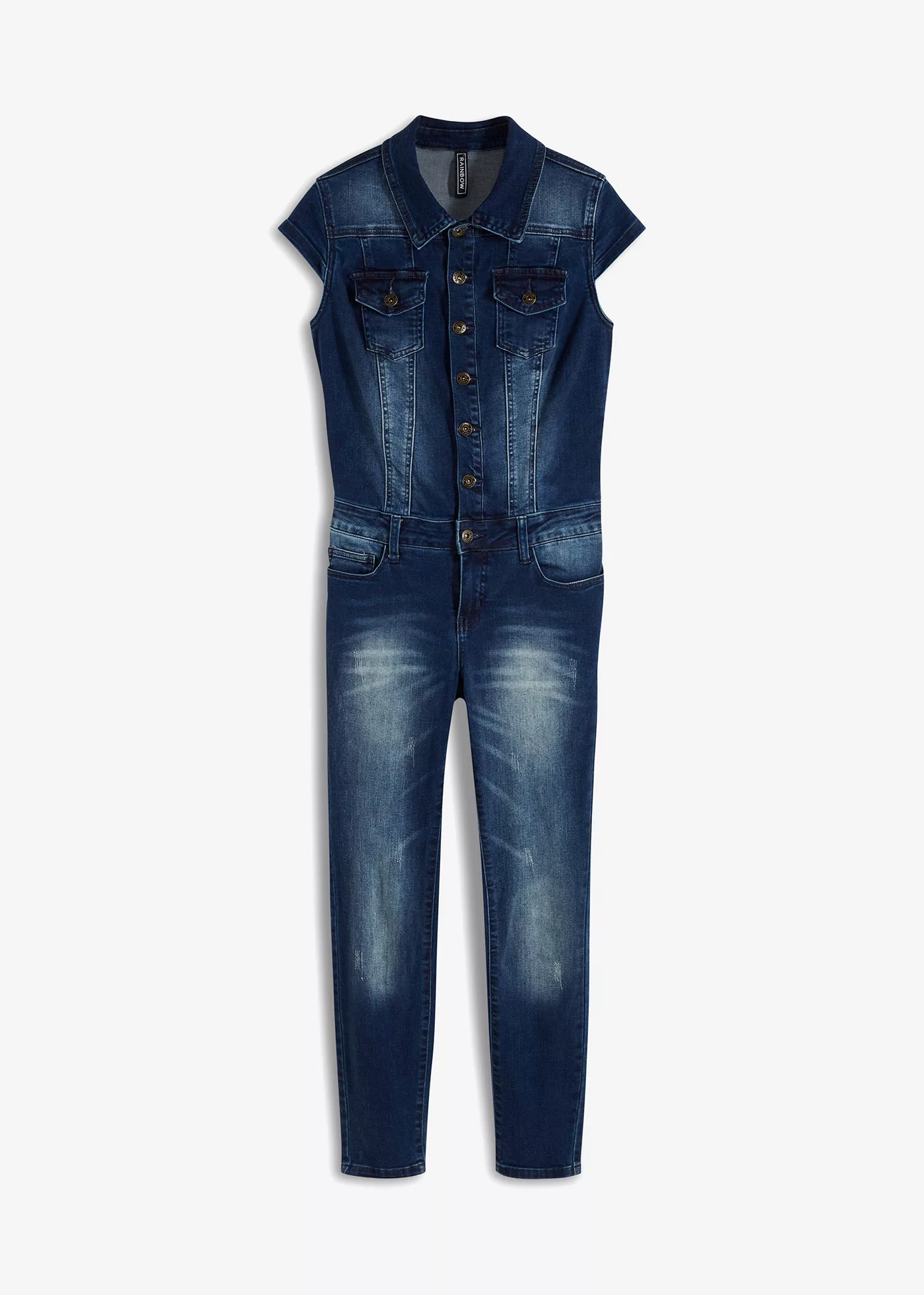 Jeans-Jumpsuit mit Knöpfen günstig online kaufen