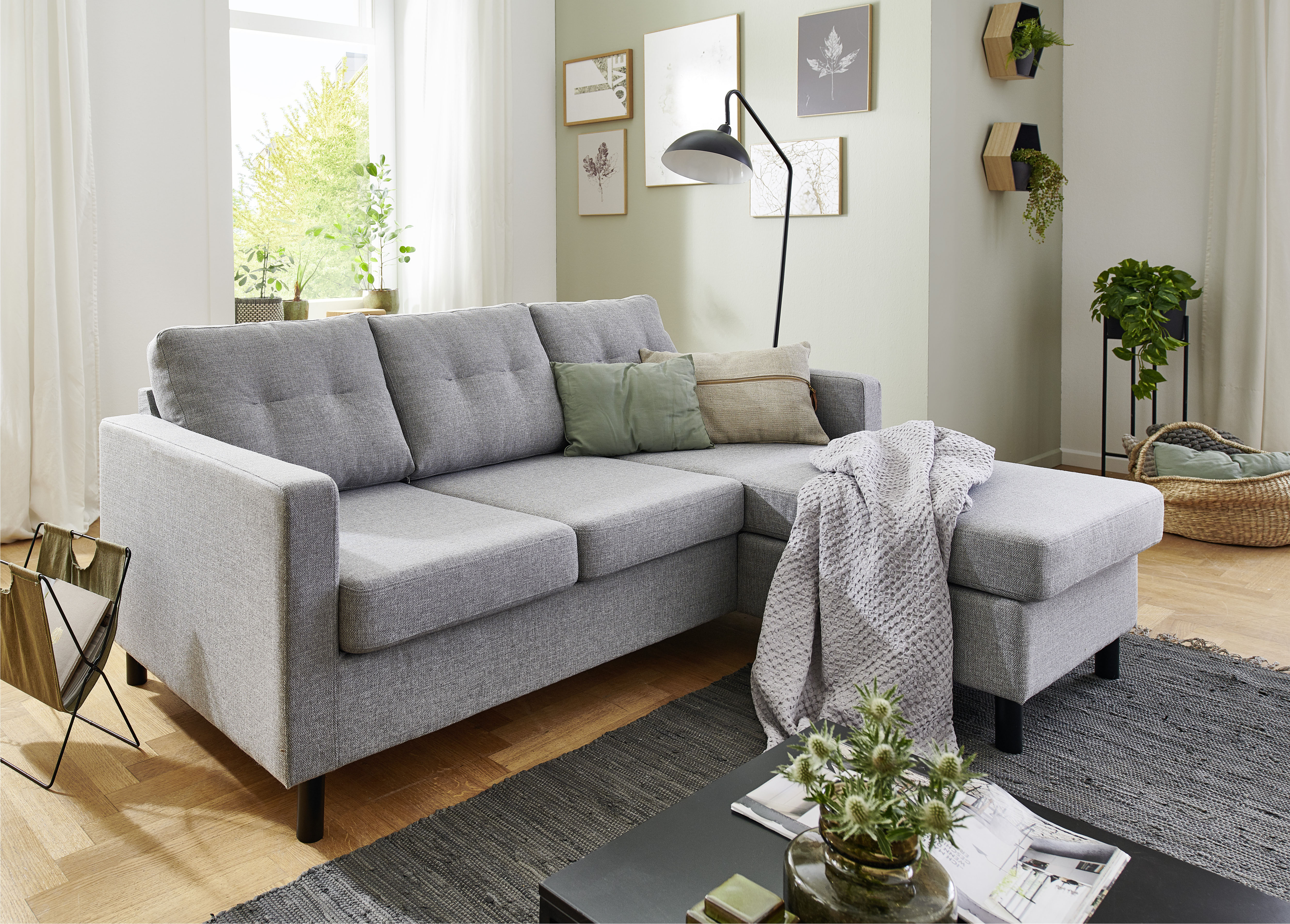 ATLANTIC home collection Ecksofa Tea L-Form, Ecksofa, frei im Raum stellbar günstig online kaufen