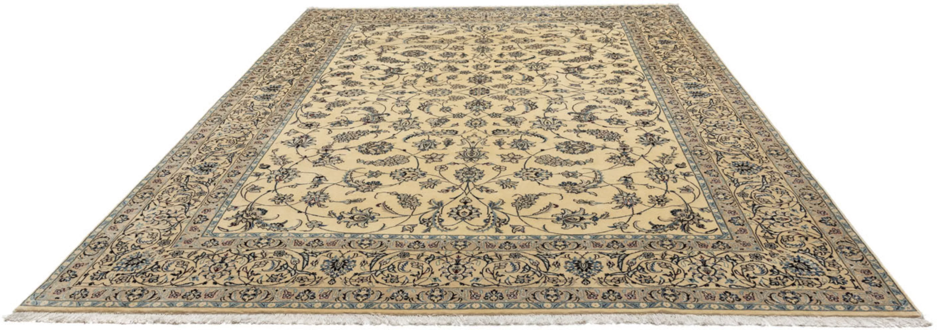 morgenland Wollteppich »Nain 9la Blumenmuster Beige 348 x 251 cm«, rechteck günstig online kaufen