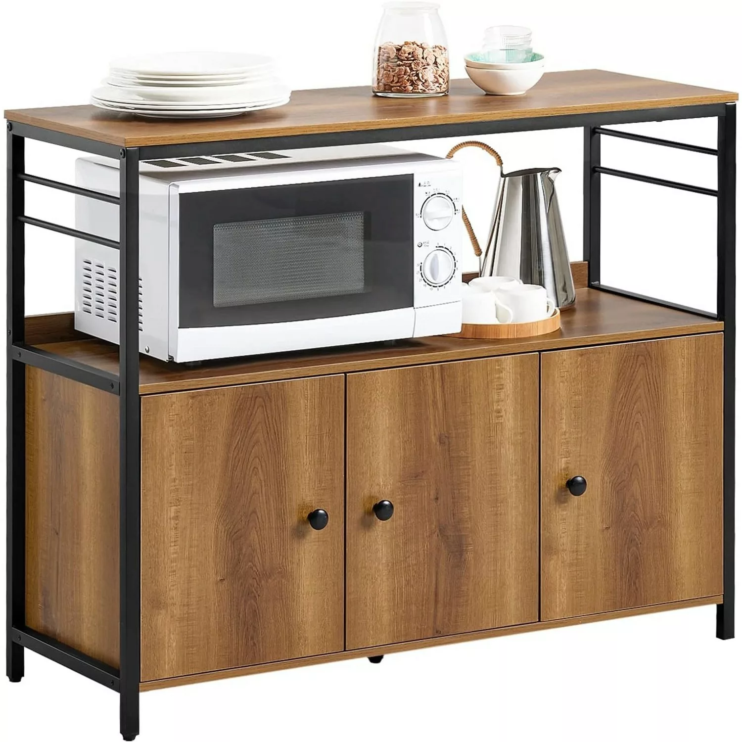 SoBuy Sideboard Kommode Küchenschrank Flurschrank Vintage FSB63-PF günstig online kaufen