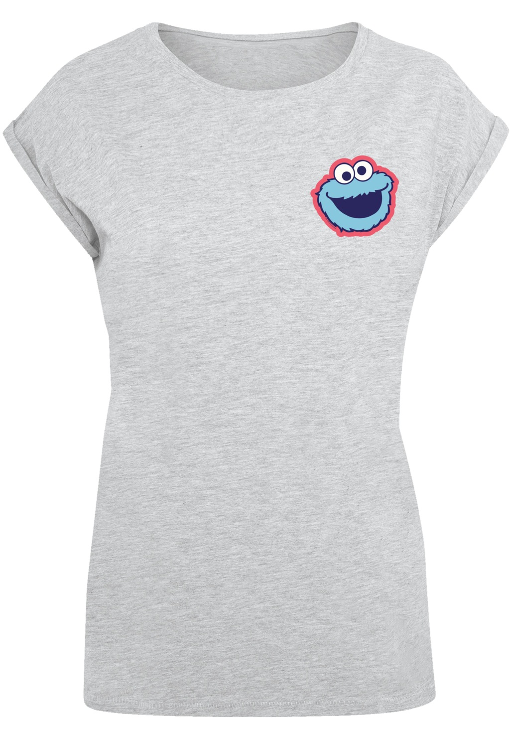 F4NT4STIC T-Shirt "Sesamstraße Cookie Monster Smile", Premium Qualität, Wei günstig online kaufen