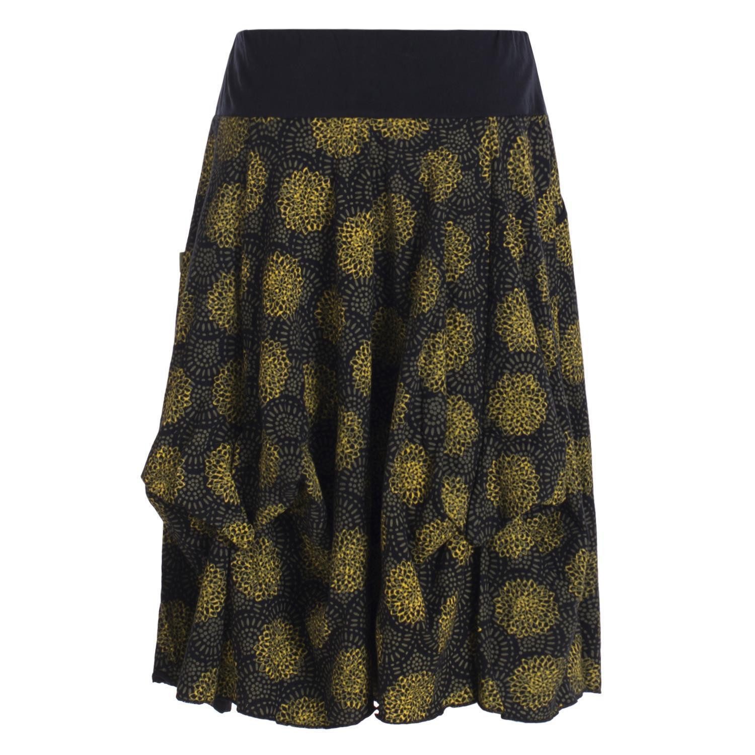 Vishes Jerseyrock Damen Ballon-Rock Knielang Pump-Rock günstig online kaufen