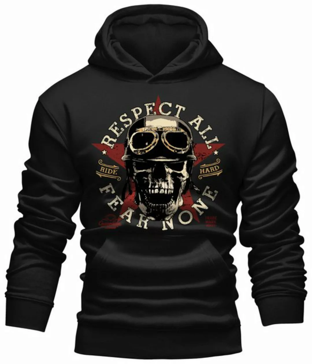 GASOLINE BANDIT® Kapuzensweatshirt Hoodie für Biker Racer Motorradfahrer - günstig online kaufen