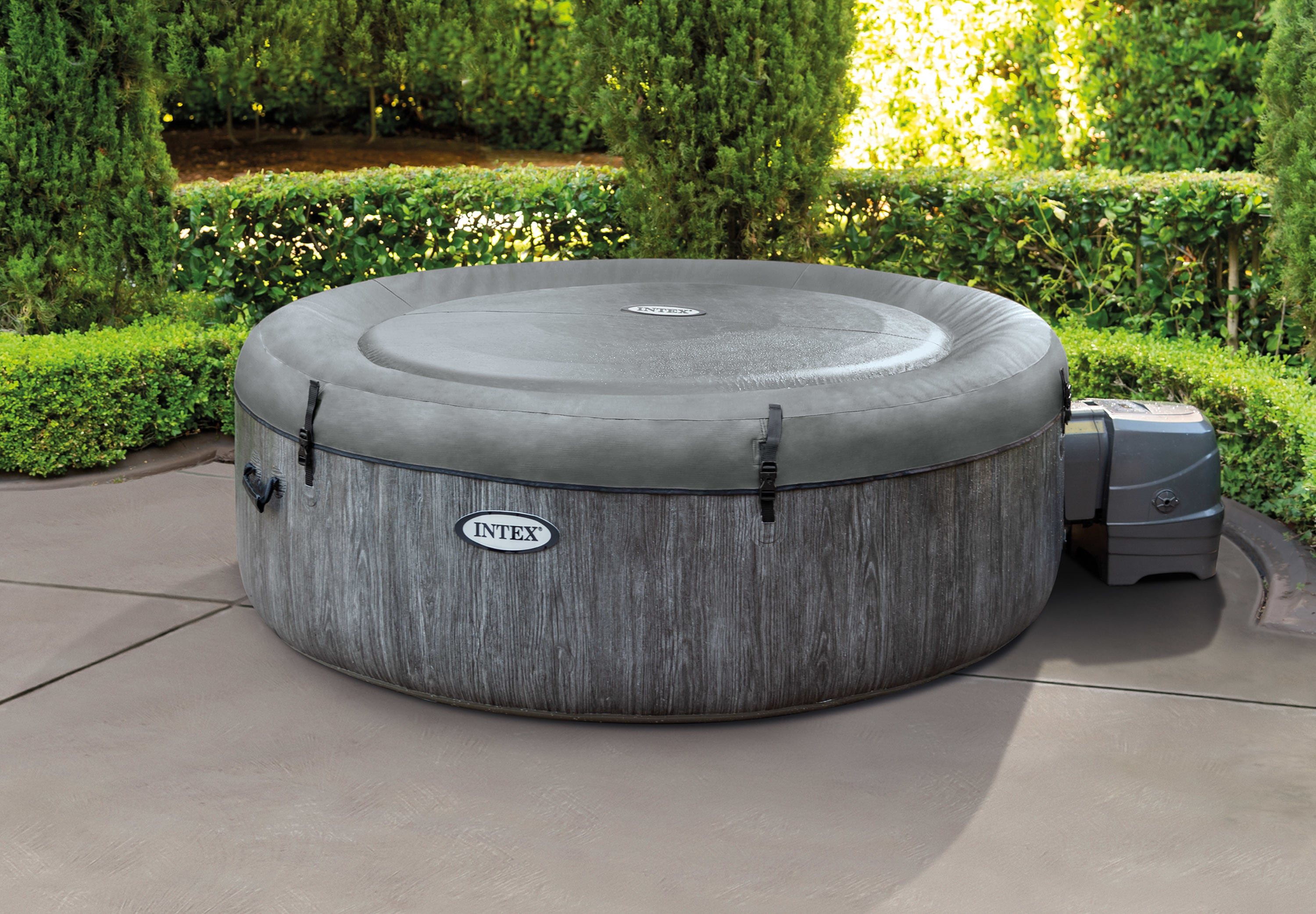 Intex Whirlpool "PureSpa™ Bubble Massage Greywood Deluxe", 7-tlg., ØxH: 196 günstig online kaufen