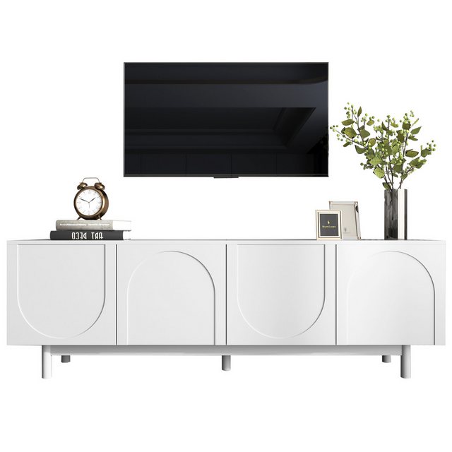 KoDise TV-Schrank 175 x 38 x 56 cm Lowboard TV-Sideboard mit verstellbare T günstig online kaufen