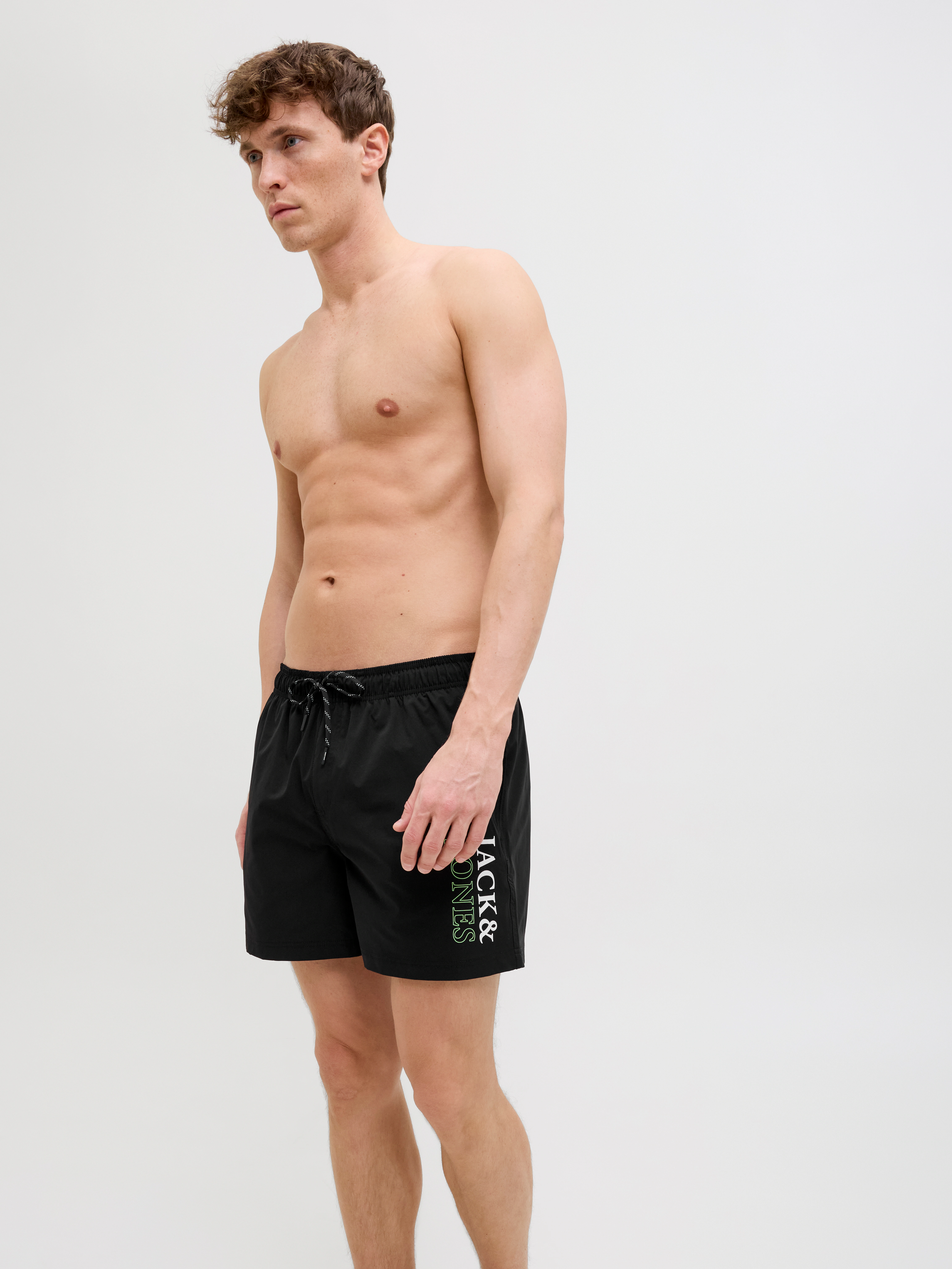 Jack & Jones Badeshorts "JPSTMAUI JJSWIM DOUBLE LOGO AKM SN" günstig online kaufen