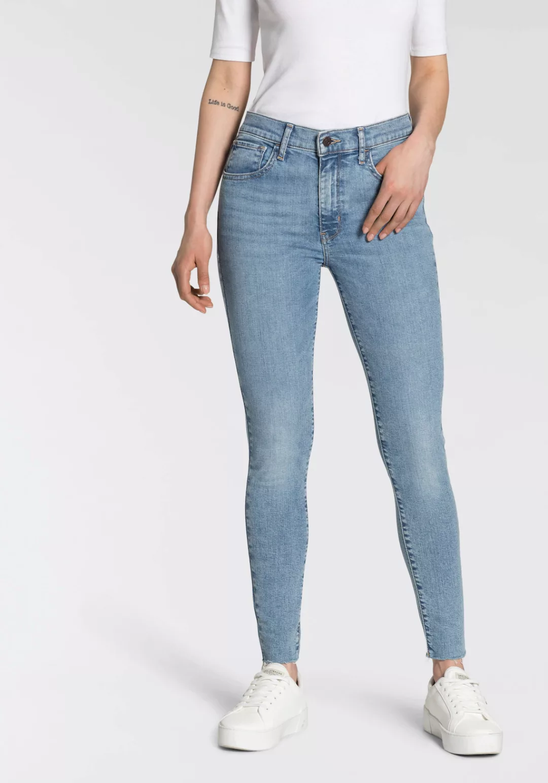 Levis Skinny-fit-Jeans "720 High Rise", High Waist mit offenem Saum günstig online kaufen