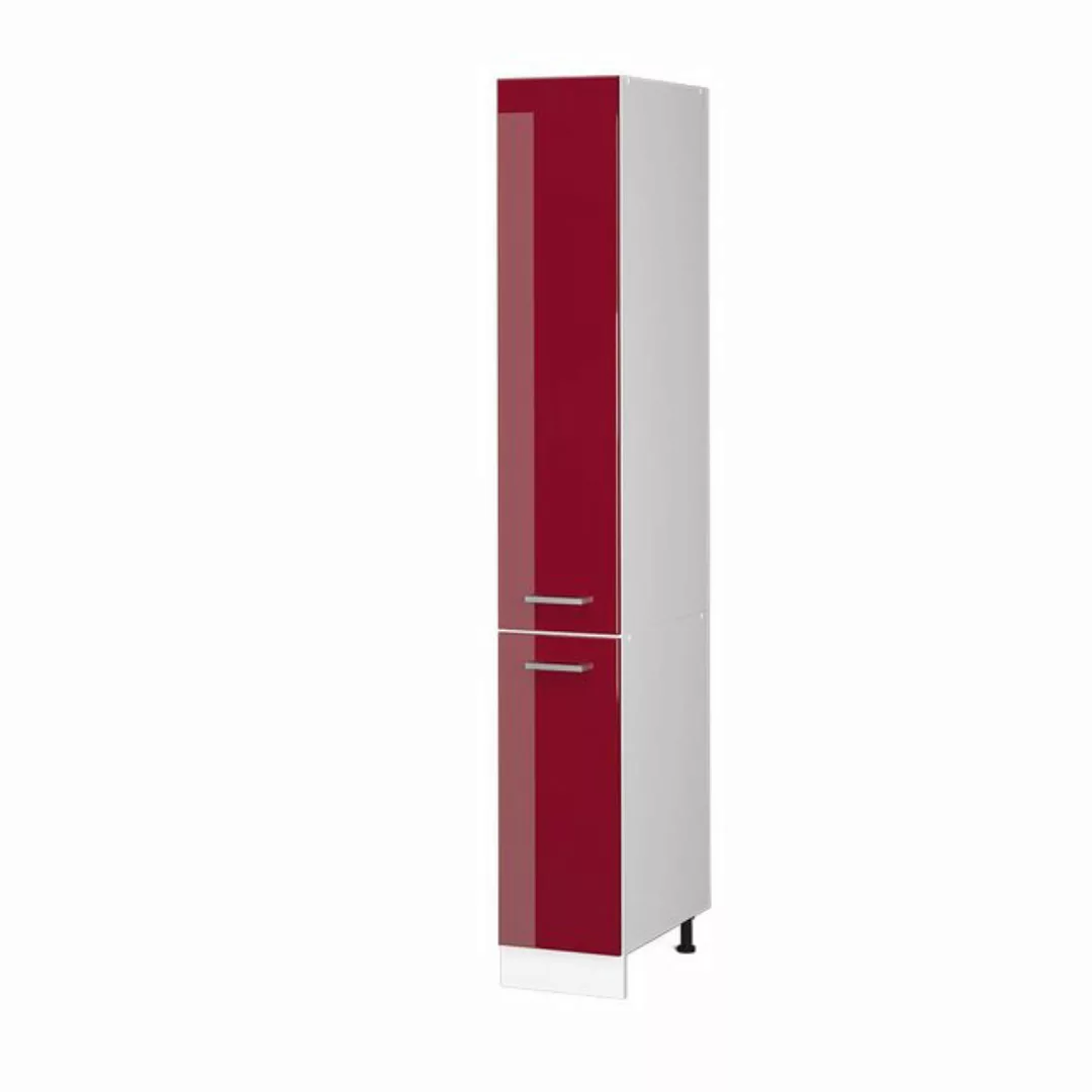 Vicco Schranksystem R-Line, Bordeaux Hochglanz/Weiß, 30 cm mit Türen günstig online kaufen