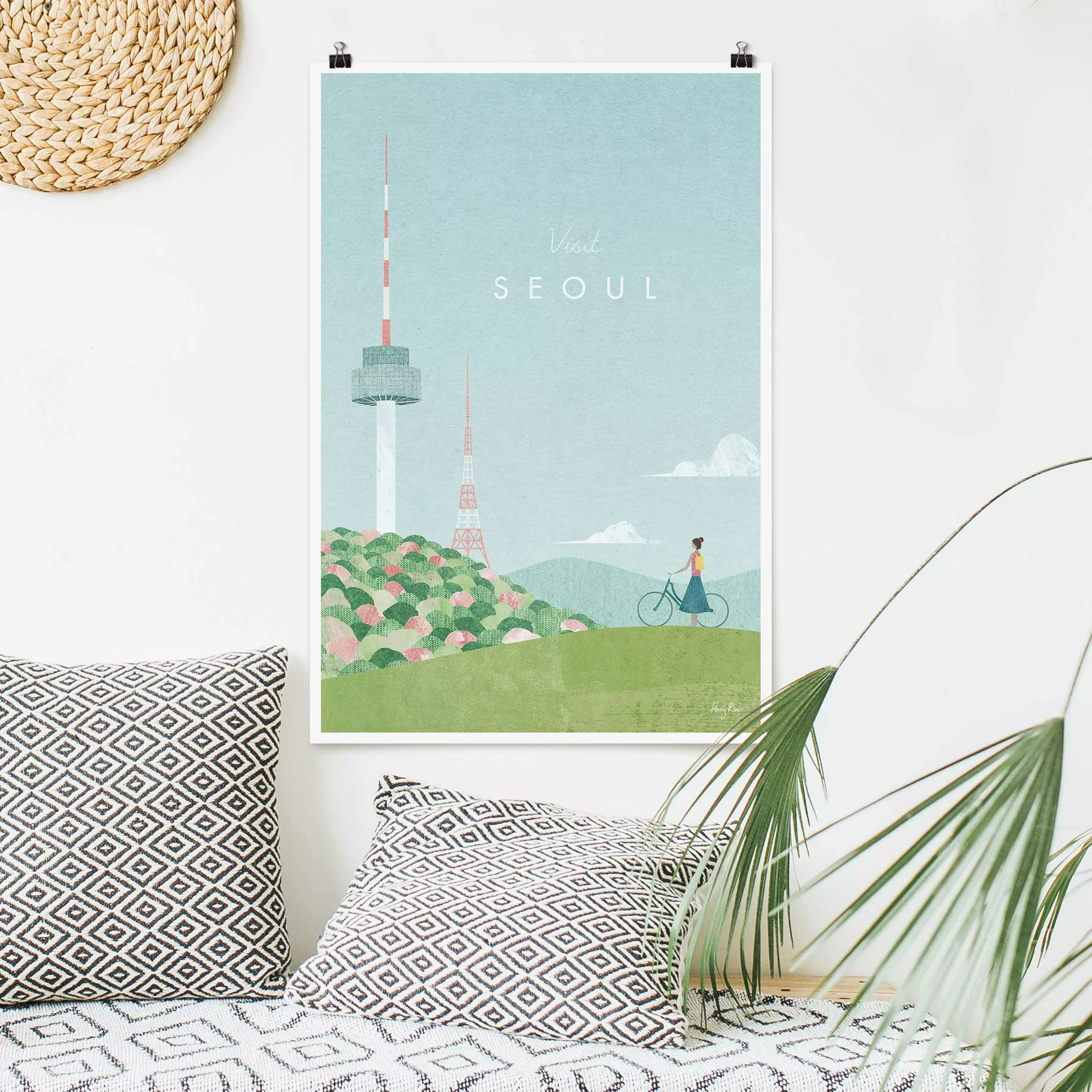 Poster Reiseposter - Seoul günstig online kaufen