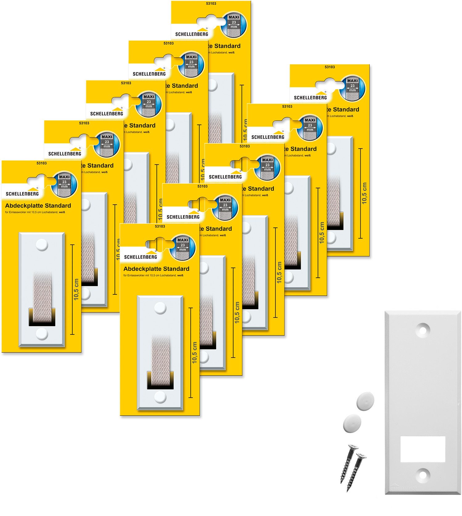 SCHELLENBERG Gurtwickler-Abdeckplatte Standard Maxi, 10,5 cm günstig online kaufen