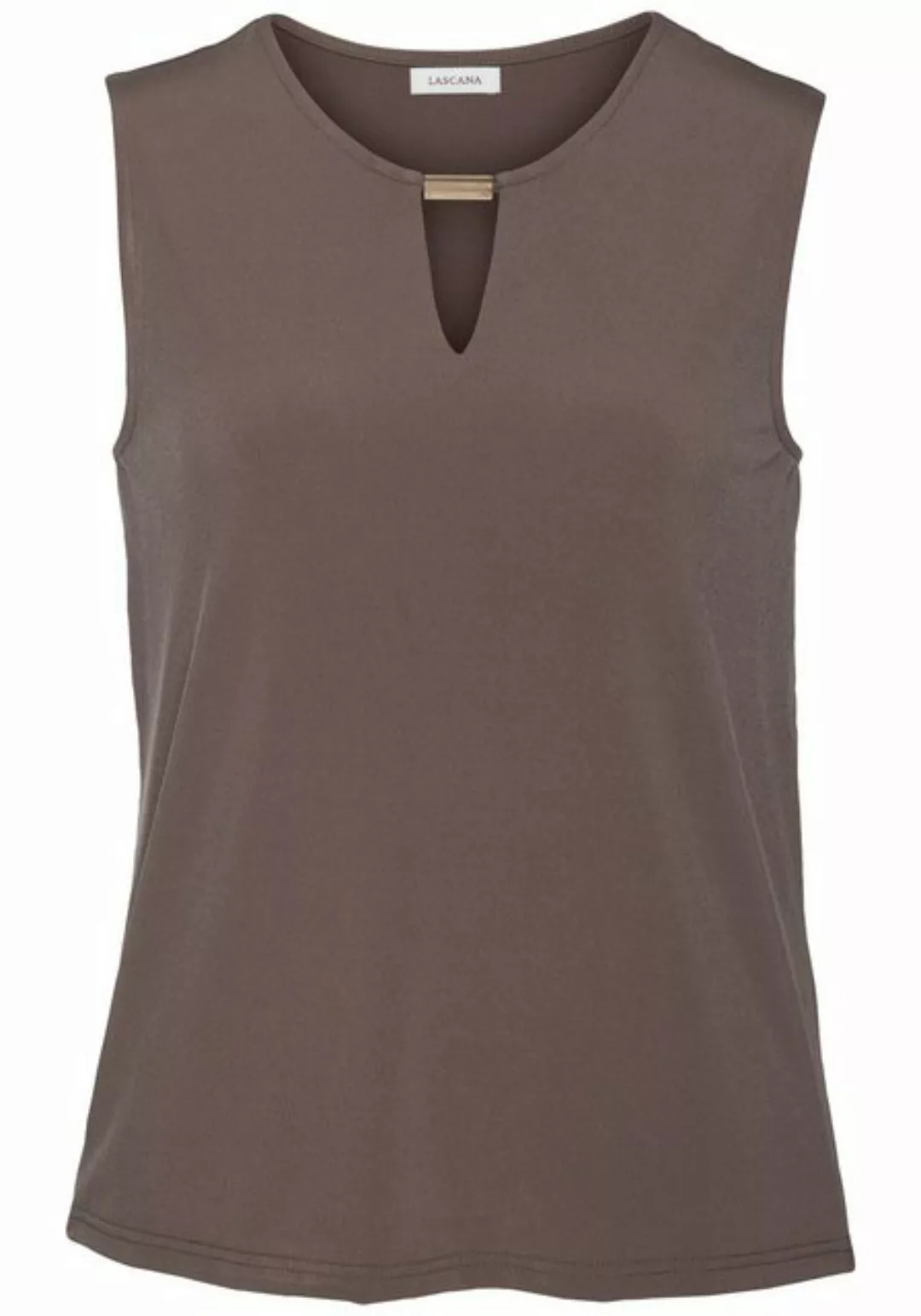 LASCANA Tanktop aus glatter Jerseyqualität und Cut-out vorne, elegantes Som günstig online kaufen