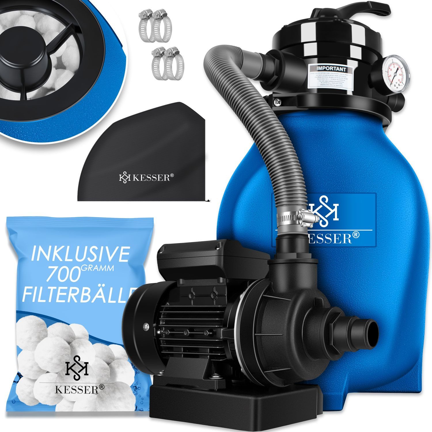 KESSER Sandfilteranlage, Sandfilter Sandfilteranlage 700g Filterbälle günstig online kaufen