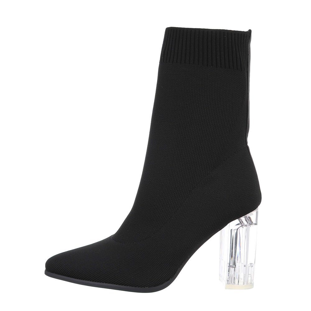 Ital-Design Damen Abendschuhe Elegant High-Heel-Stiefelette (84338429) günstig online kaufen