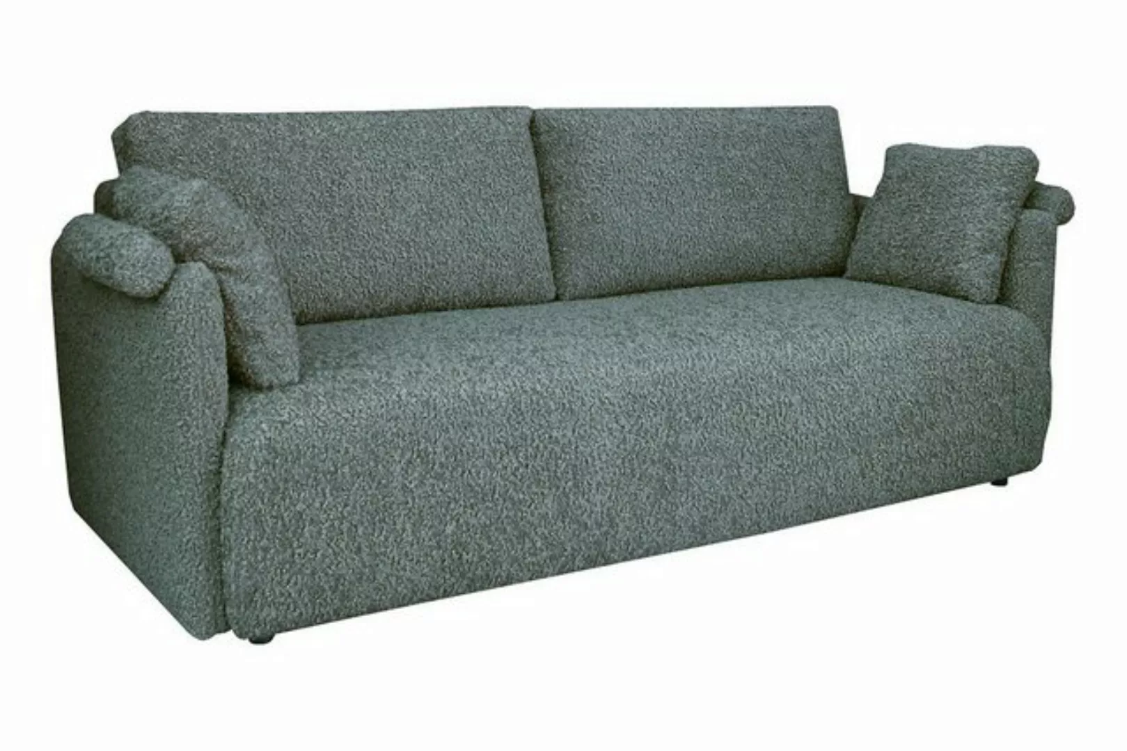 daslagerhaus living Big-Sofa Schlafsofa Maddy Stoff hellblau günstig online kaufen