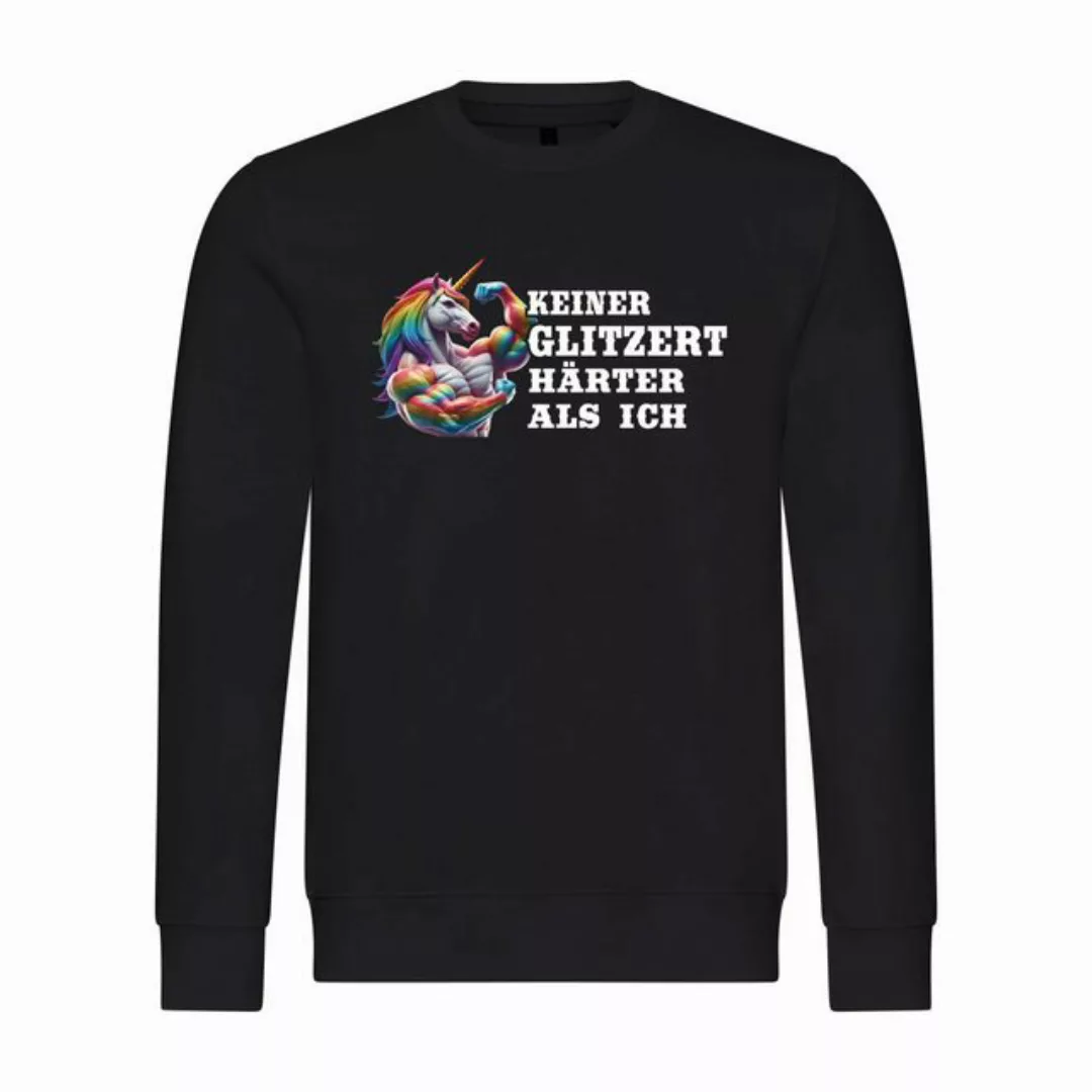 deinshirt Rundhalspullover Herren Pullover Keiner glitzert härter als ich M günstig online kaufen