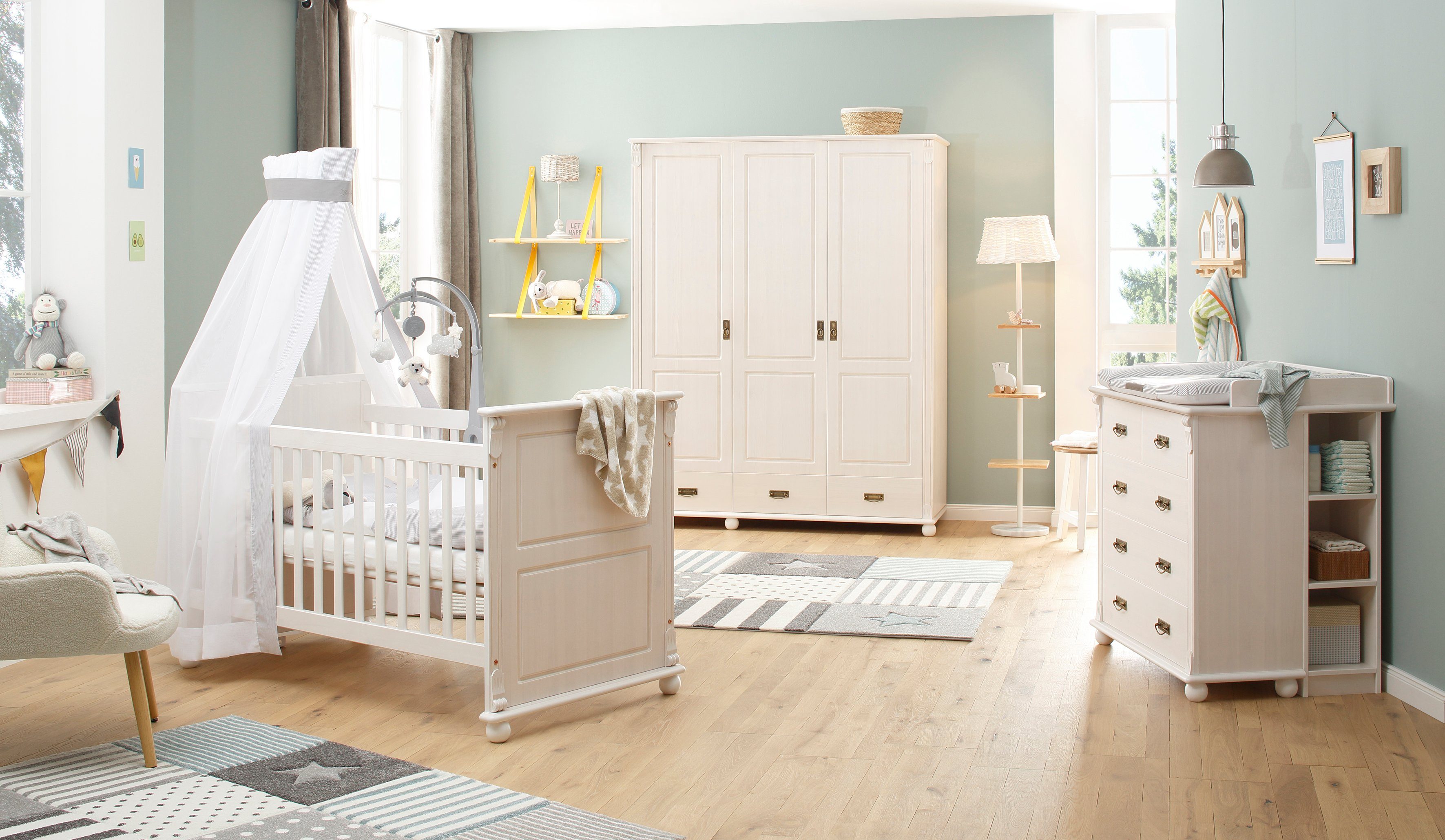 Lüttenhütt Babyzimmer-Komplettset "Aimo", Landhausstil, stabile Qualität, günstig online kaufen