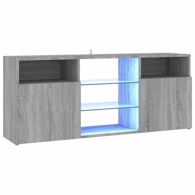 vidaXL TV-Schrank TV-Schrank mit LED-Leuchten Grau Sonoma 120x30x50 cm (1-S günstig online kaufen