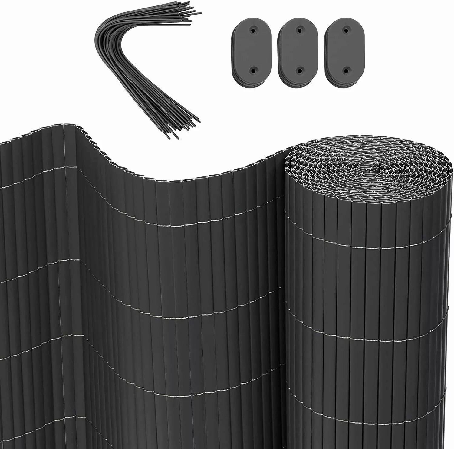 Woltu Balkonsichtschutz (1-St) PVC mit Kabelbindern, günstig online kaufen
