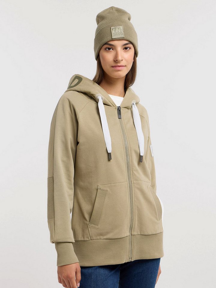 Elbsand Sweatjacke Hoodie Kelda Golden Olive günstig online kaufen