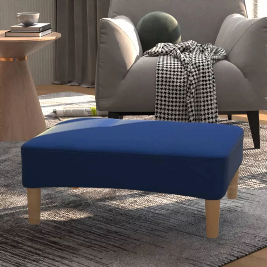 Fußhocker Blau 78x56x32 Cm Stoff günstig online kaufen