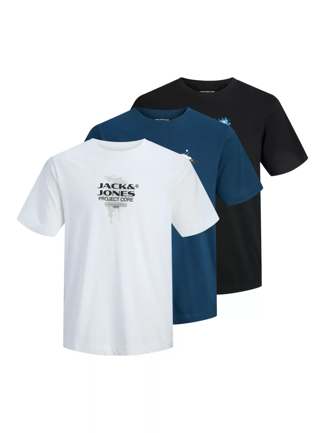 Jack & Jones Rundhalsshirt "JCOCONDOR TEE SS CREW NECK 3PK MP", (Packung, 3 günstig online kaufen