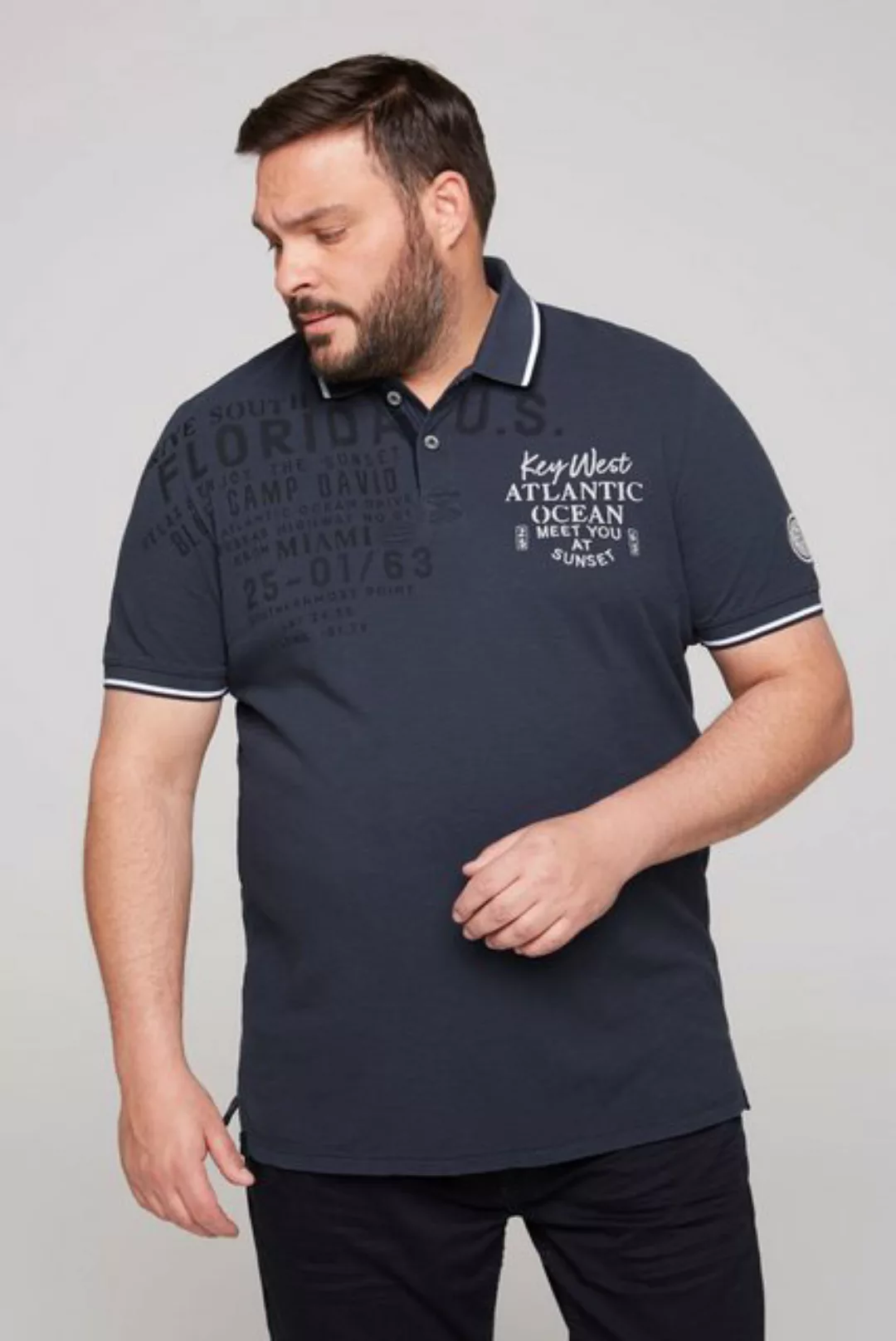 CAMP DAVID Poloshirt aus Baumwolle günstig online kaufen