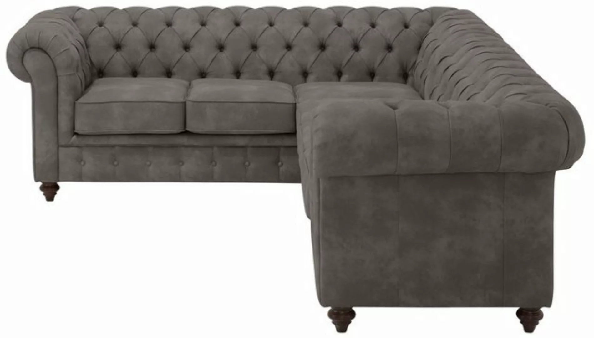 Home affaire Chesterfield-Sofa Chesterfield Ecksofa, auch in Leder L-Form, günstig online kaufen