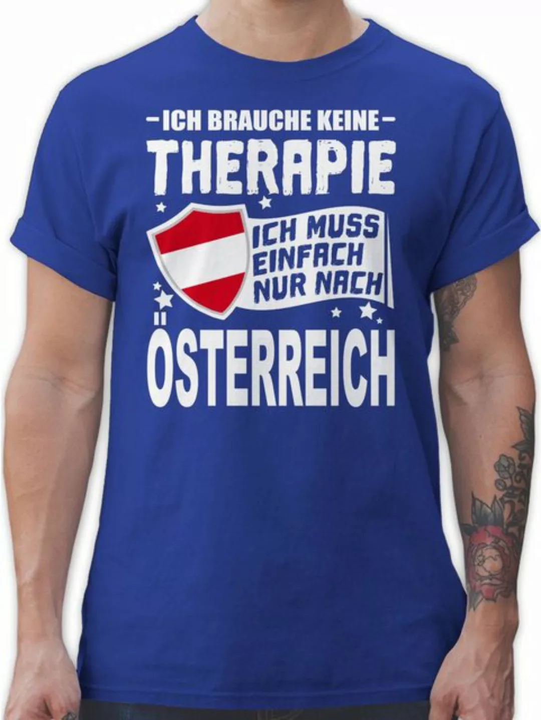 Shirtracer T-Shirt Ich brauche keine Therapie Ich muss einfach nur nach Öst günstig online kaufen