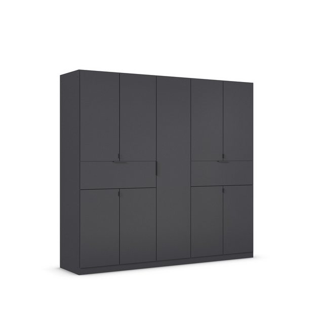 freiraum Drehtürenschrank Ticao 2 Schübe, 3 Böden, 3 Stangen, grau metallic günstig online kaufen