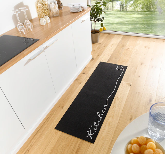 HANSE Home Küchenläufer »Kitchen Herz«, rechteckig, 5 mm Höhe, Läufer, Ruts günstig online kaufen