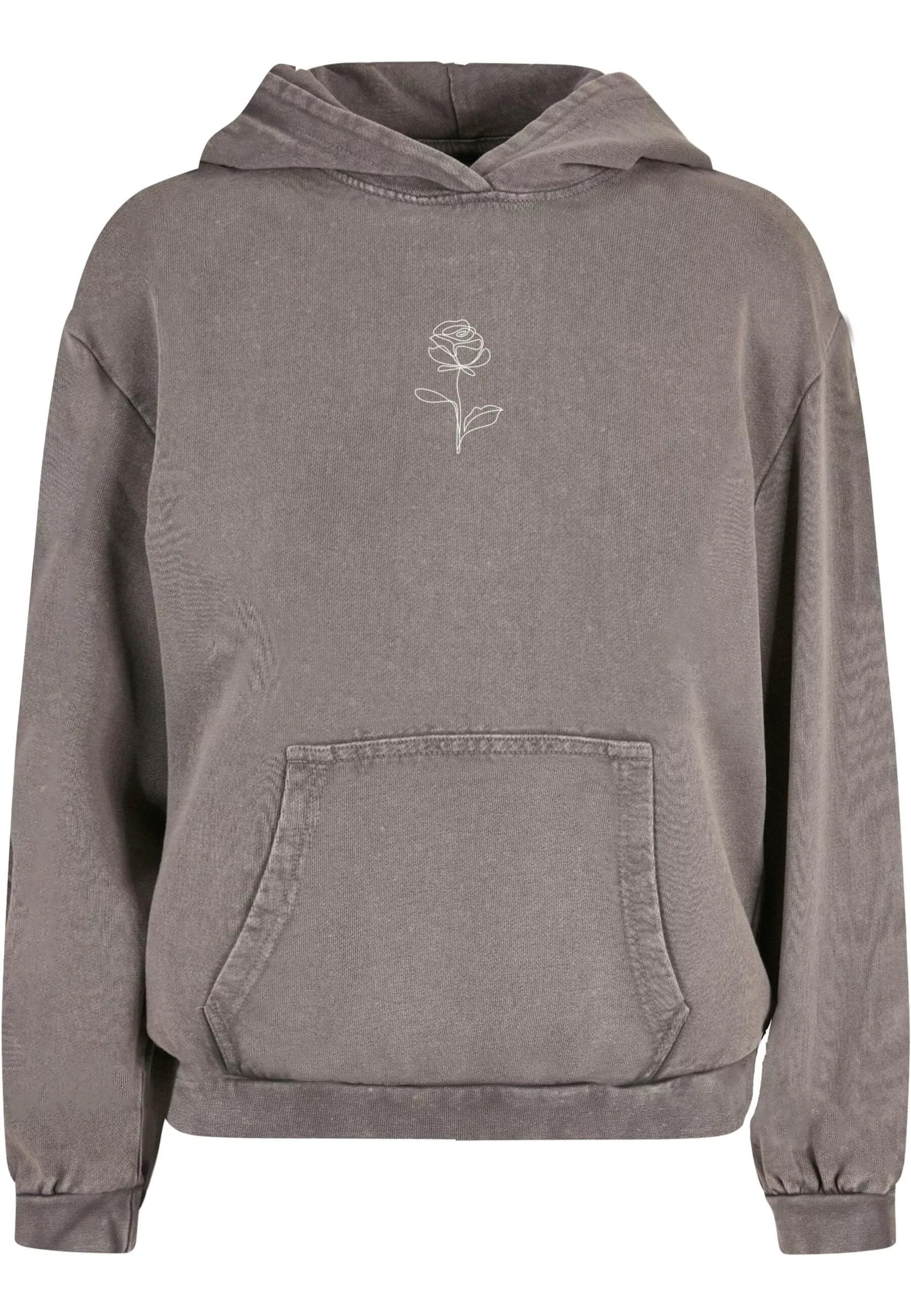 Merchcode Kapuzenpullover "Merchcode Damen Ladies Rose Acid Washed Oversize günstig online kaufen