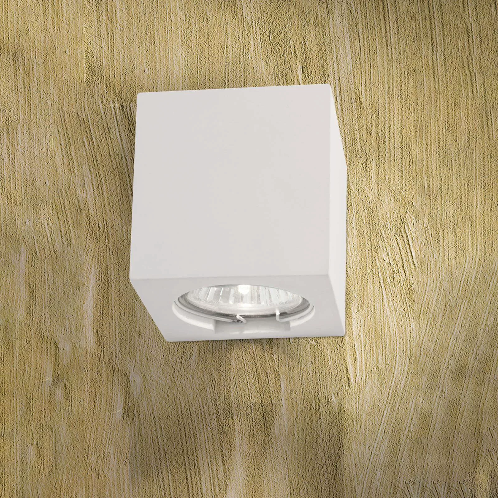 Wandleuchte Cube aus Keramik Höhe 7,5cm weiß günstig online kaufen