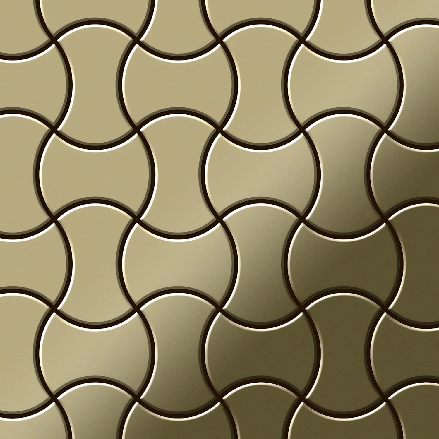 ALLOY Mosaik Fliese Massiv Metall Messing Gewalzt Gold 1,6mm Stark Infinit- günstig online kaufen