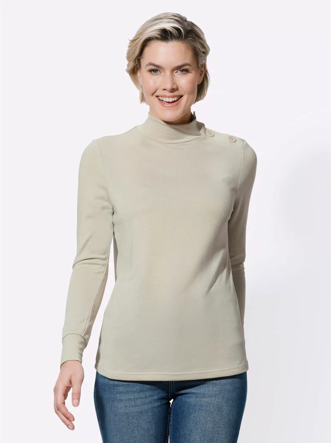 Classic Basics Stehkragenshirt "Winter-Shirt" günstig online kaufen