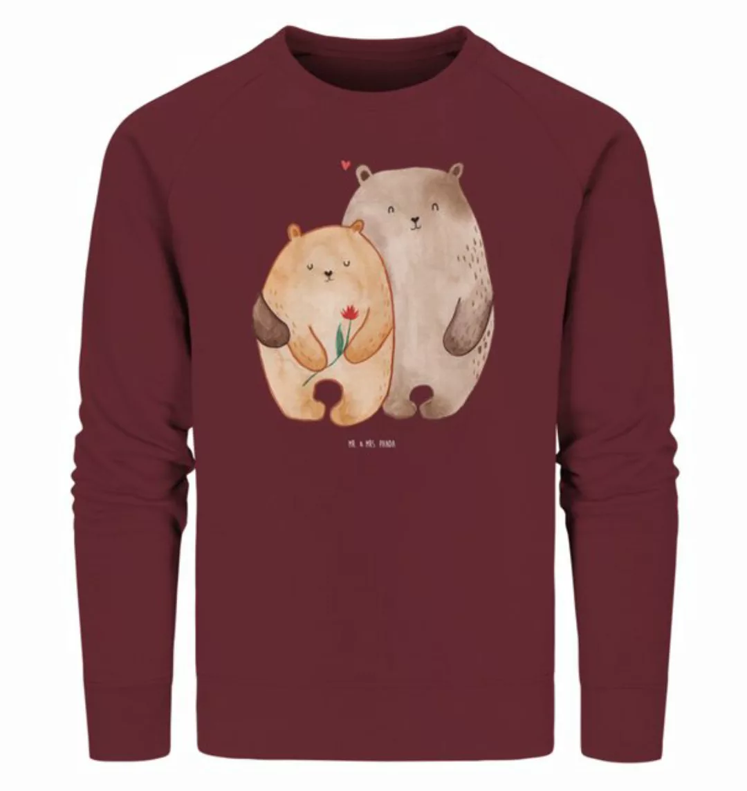 Mr. & Mrs. Panda Longpullover Größe L Bären Liebe - Burgundy - Geschenk, Li günstig online kaufen