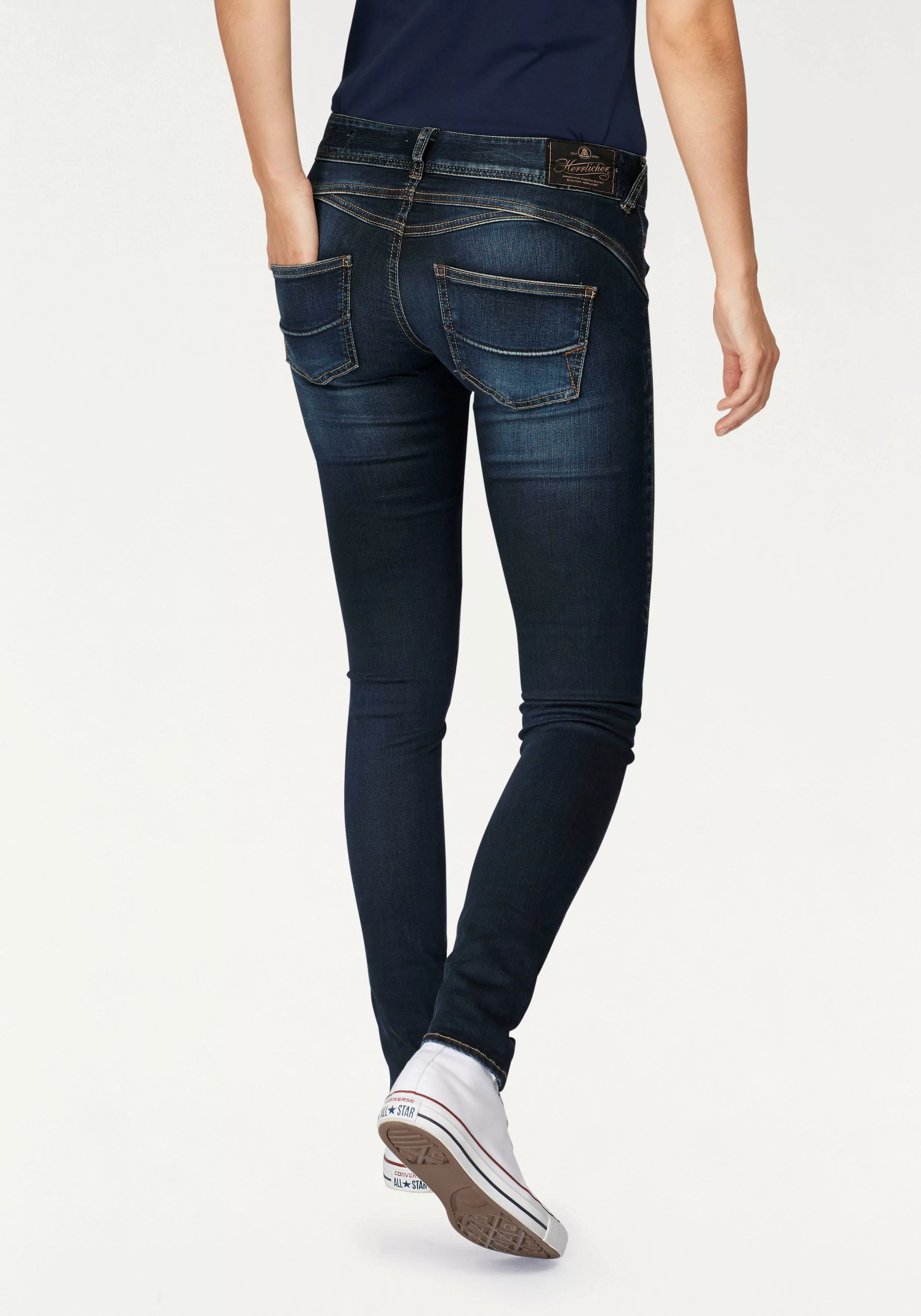 Herrlicher Skinny-fit-Jeans Gila Slim Jeans aus Reused Denim günstig online kaufen